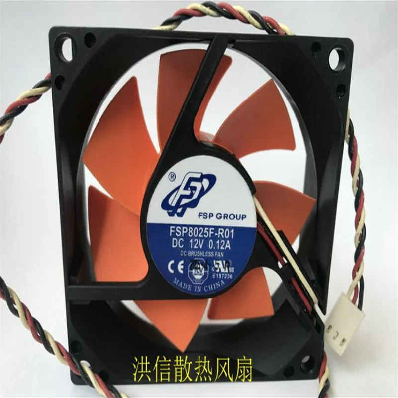 

Wholesale: original FSP8025F-R01 DC12V 0.12A 8CM three-wire silent fan