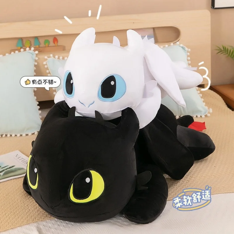 NINISO 40/60cm Little Flying Dragon Kawaii Plush Toy Lying Posture Style Toothless Dolls Kids Pillow Couple Xmas Birthday Gifts