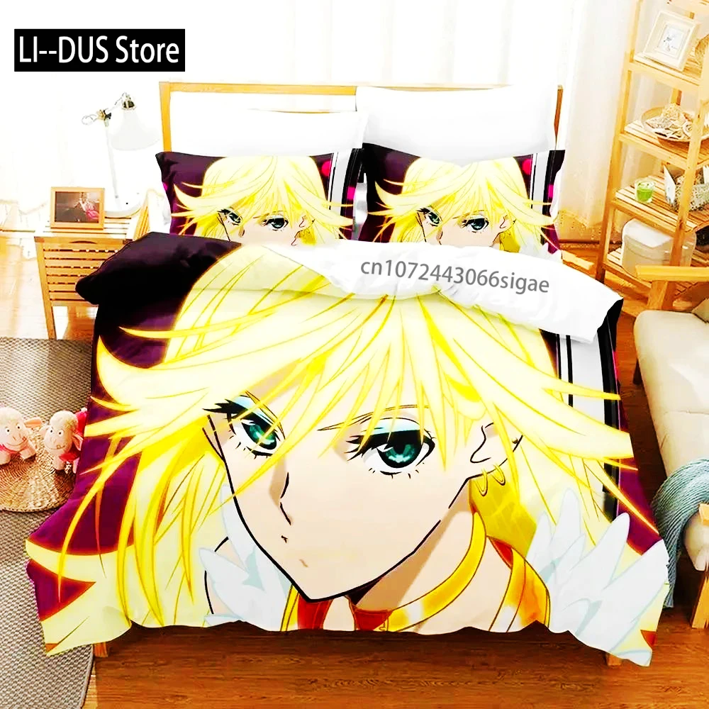 

Anime Panty Stocking Garterbelt Bedding Set Boys Girls Twin Queen Size Duvet Cover Pillowcase Bed Boys Adult Home Textileextile