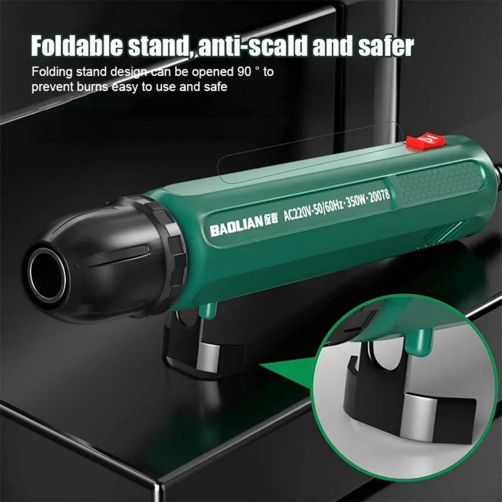 휴대용 350W 열풍기 빠른 가열 두 가지 조절 가능한 레벨 미니 블로워 경량 휴대폰 수리 용접기