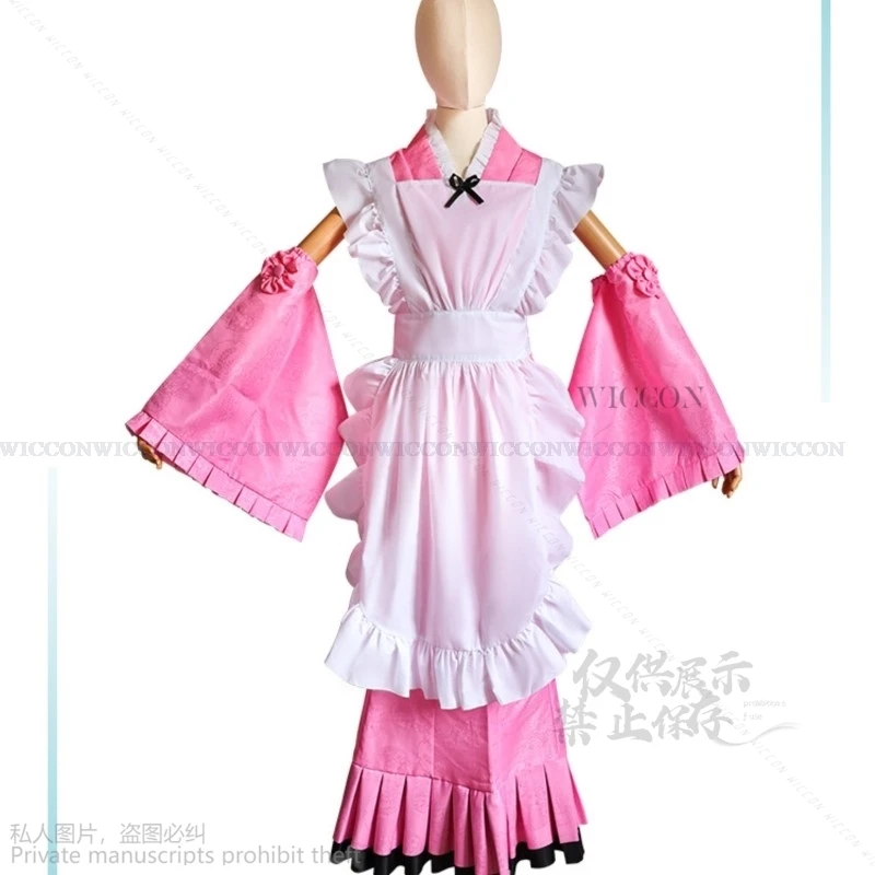 Anime Game Project Sekai Colorful Stage! Cosplay Costume Kimono Matcha Maid Bunny Girls Cosplay Dress Women Cute Kawaii Lolita