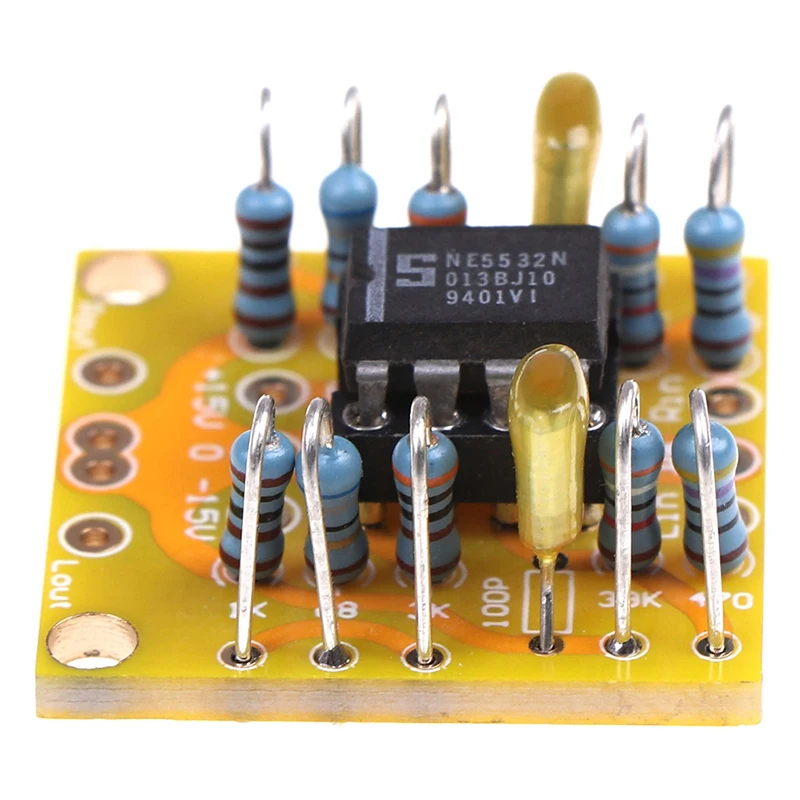 Dual Op Amp Pre-stage 3x DC scheda amplificatore PCB piccola pratica scheda di alta qualità JCDQ41D per NE5532, OPA2134, OPA2604, AD826