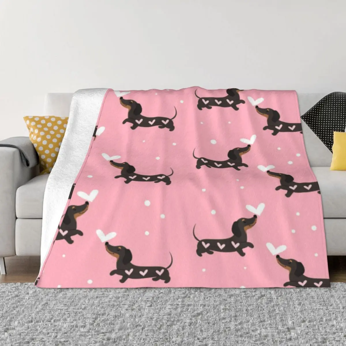 

Поза таксы 000767, одеяла для кемпинга и домашних животных, пляжное одеяло, одеяло для дивана-кровати, одеяло для дома и украшения