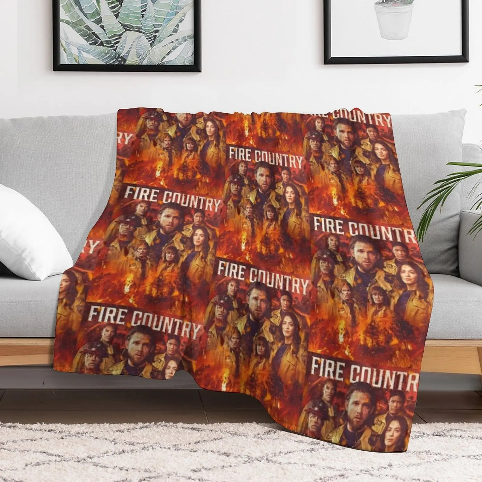 Fire Country - Burned Throw Blanket heavy to sleep Soft Beds Personalized Gift Blankets