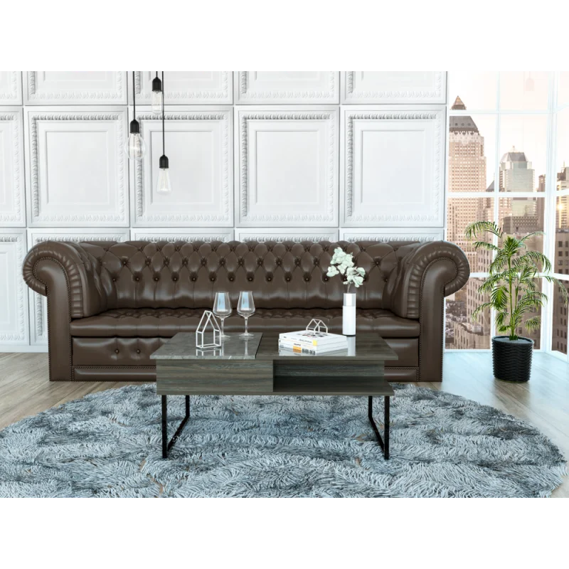 

Atlanta Lift Top Coffee Table, One Shelf, Carbon Espresso / Onyx