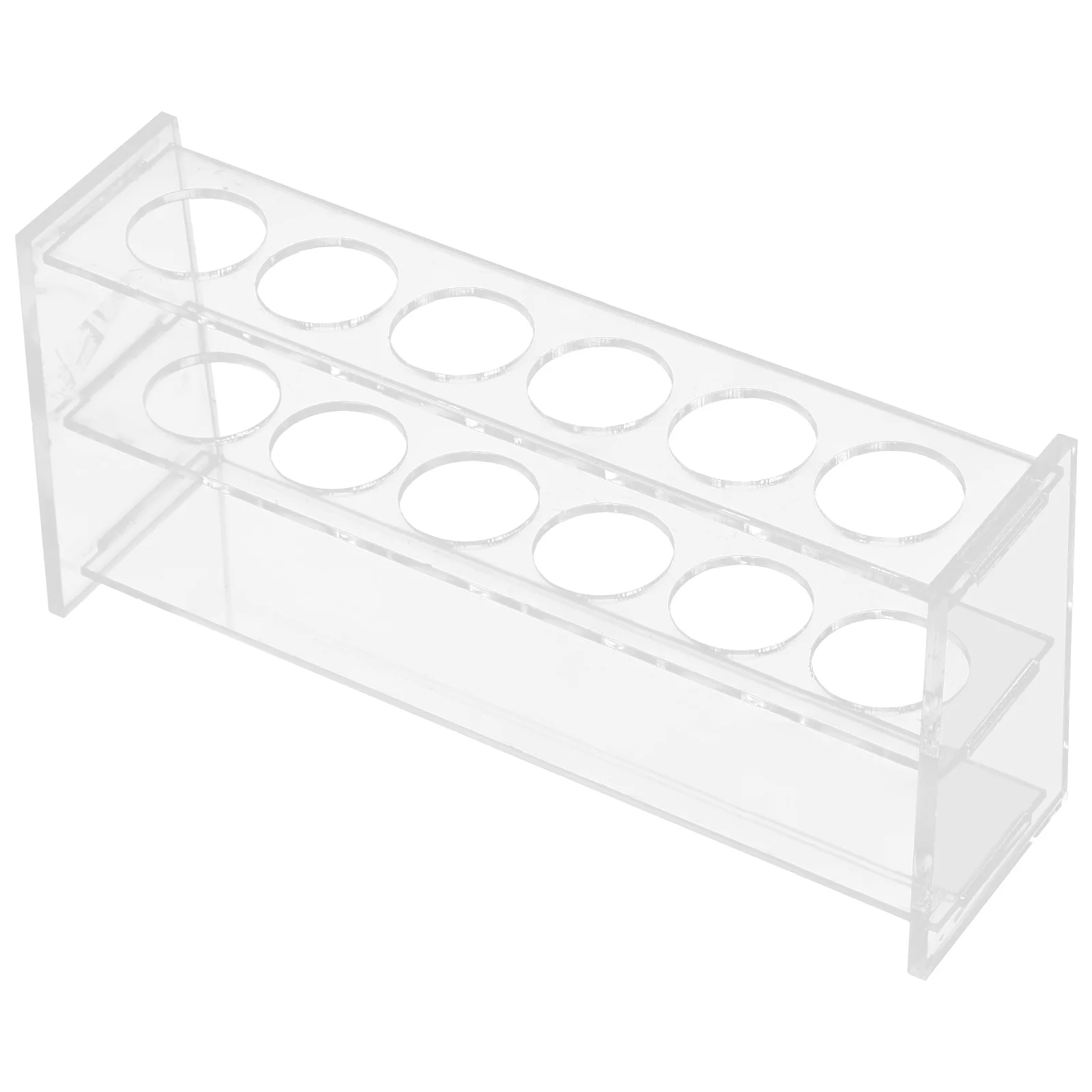 

6 Holes 100ml Transparent Acrylic Test Tube Rack Lab Storage ganizer Socket Tester Holder Teaching Equipment