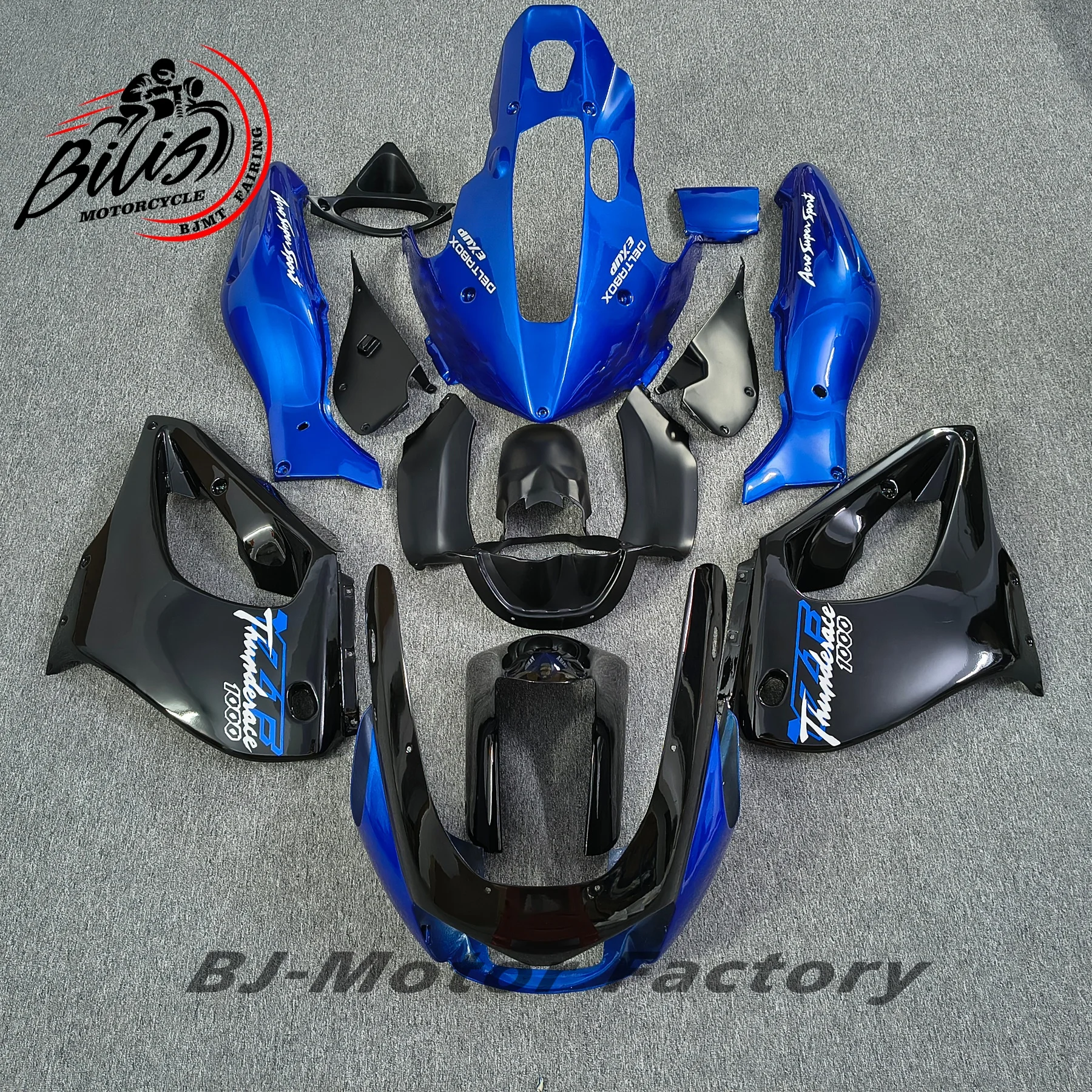 For Thunderace YZF1000R YZF1000 1997-2007 Motorcycle Accessories Bodywork Injection Plastics Full Fairings Glossy Black Mold Kit