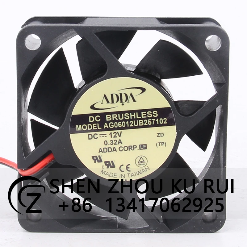 

Case Fan for ADDA AG06012UB257102 12V 0.32A 6025 6CM Dual Ball Cooling Fan