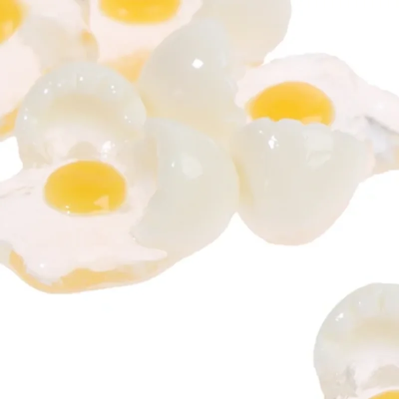 

5pcs 1:12 Dollhouse Miniature Mini Broken Egg Model DIY Kitchen Toys Accessories