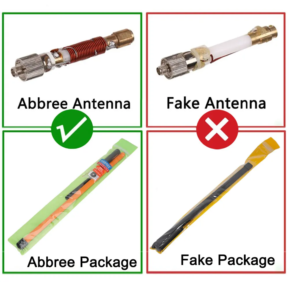 ABBREE CS Tactical Antenna SMA-Female 144/430Mhz VHF UHF Dual Band Foldable For Baofeng UV-5R UV-21 QuanSheng K5 Ham Radio