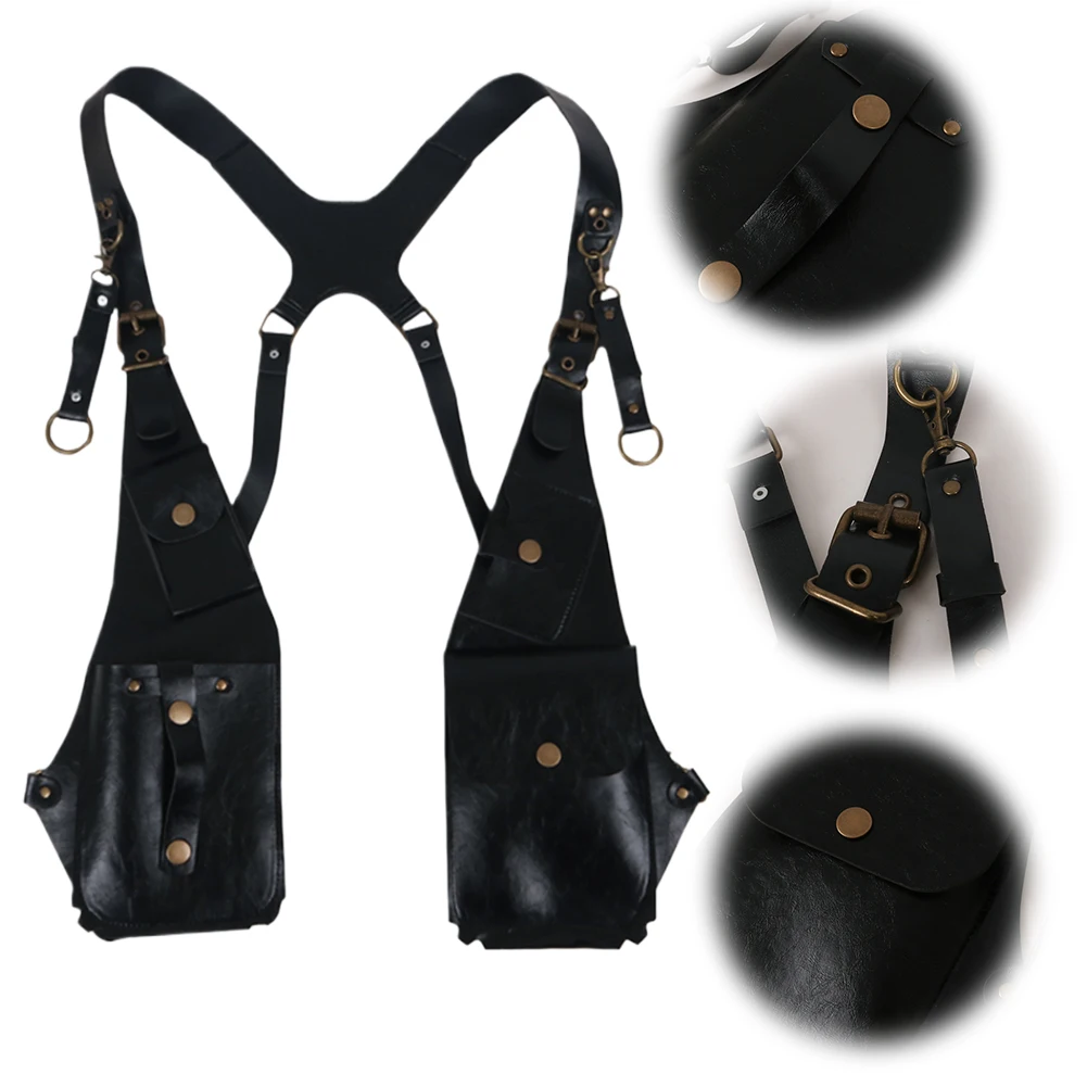 الرجال قابل للتعديل تلاعب حقيبة خمر تحت الإبط الحافظة حقيبة مزدوجة الكتف الحقيبة متعددة الوظائف في الهواء الطلق حقيبة الهاتف لركوب الخيل الجري #1