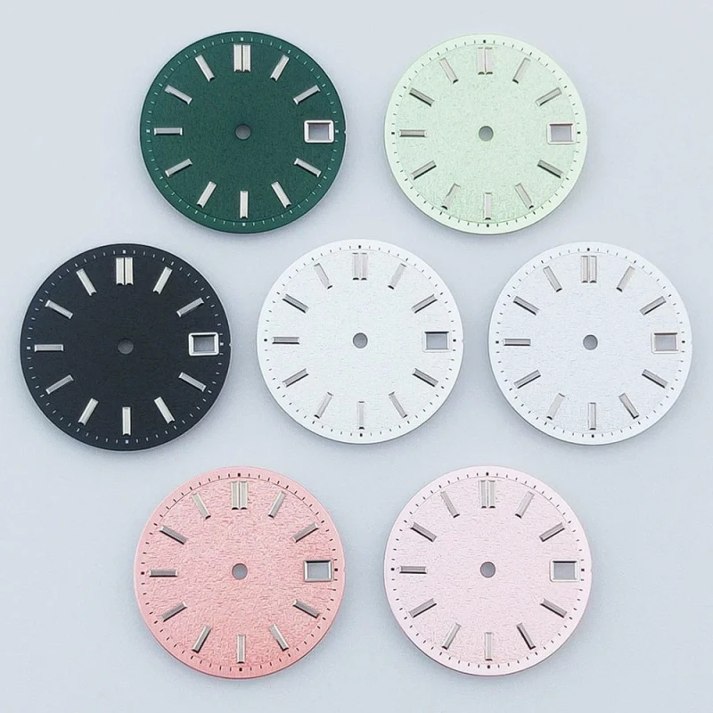 New Fashion Exquisite 28.5mm Calendar Dial Green Luminous Suitable NH35/NH36 Movements Watch Surface Decoration Accessories