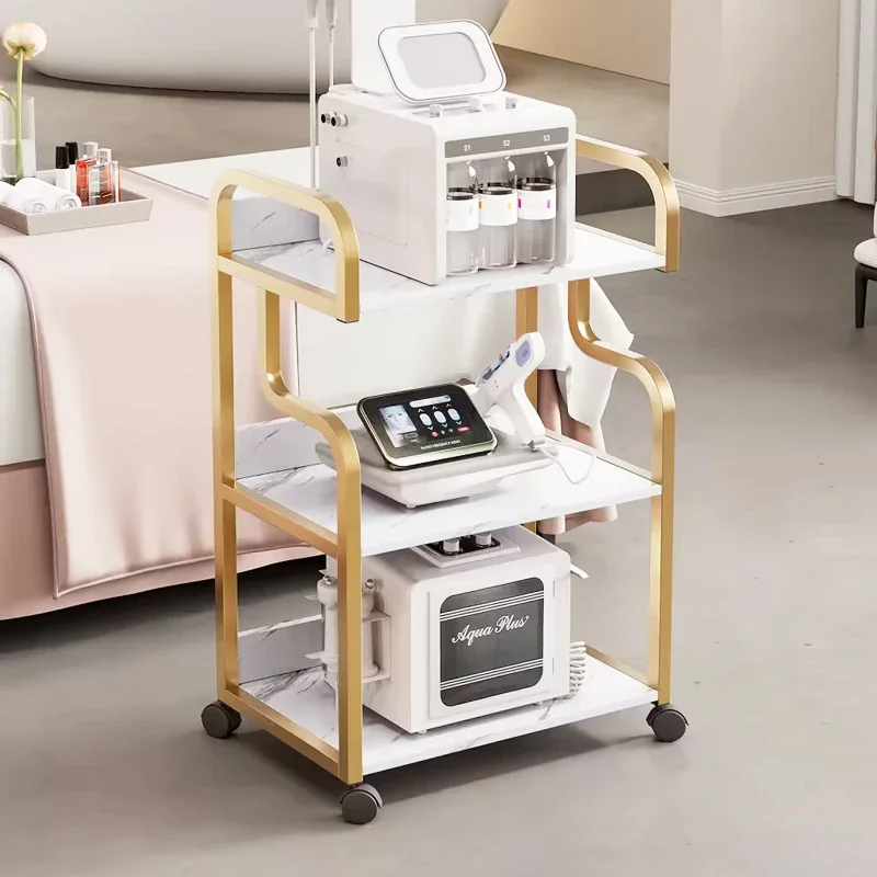 

Storage Beauty Salon Trolley Rolling Cart Hotel Tattoo Salon Trolley Drawers Professional Salon Furniture Wózek Salonowy LLST