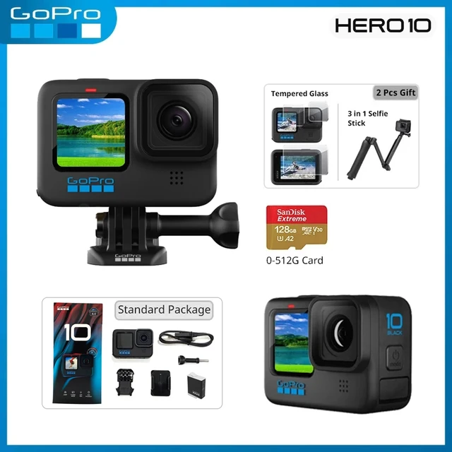 Gopro Hero 10 Black 5.3k Action Camera | Gopro Hero10 Action Camera Black - Hero  10 - Aliexpress