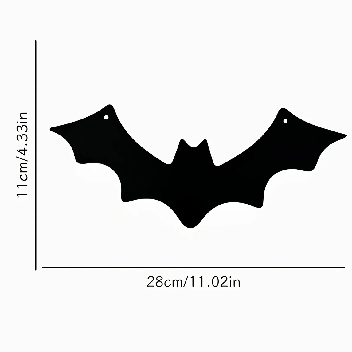 

Hello Young Halloween Metal Black Bat Wall Hanging Art Decor Halloween Party Home Decoration Festive Atmosphere Decorationroom