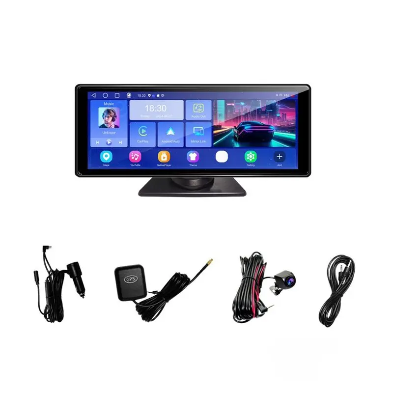 M49K-Car Stereo Withwireless Carplay/Android Auto Portable Carplay Screen Car Radio Multimedia Player Support Navigation, Mirror