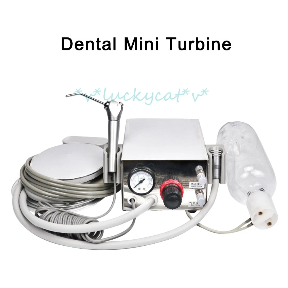 New 2/4 Holes Dental Portable Turbine Unit Air Water Syringe Connection With Air Compressor Laboratory Equipment for Dentist