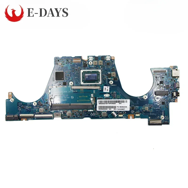 For Lenovo Ideapad C340-14AP FLEX-14API S540-14API Laptop Motherboard LA-H091P Mainboard R3 3200 R5-3500 R7 3700 RAM 0GB DDR4