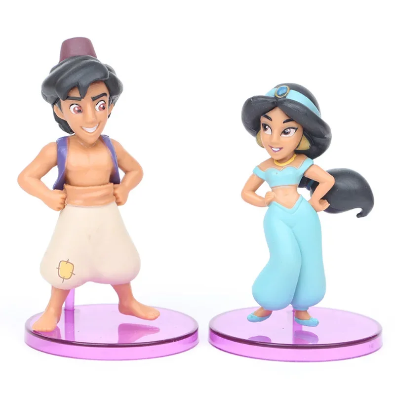 Disney Princess Figure Toy Jasmine Evil Monkey Tiger Aladdin and His Lamp PVC Action Figure Model Toy Dolls
