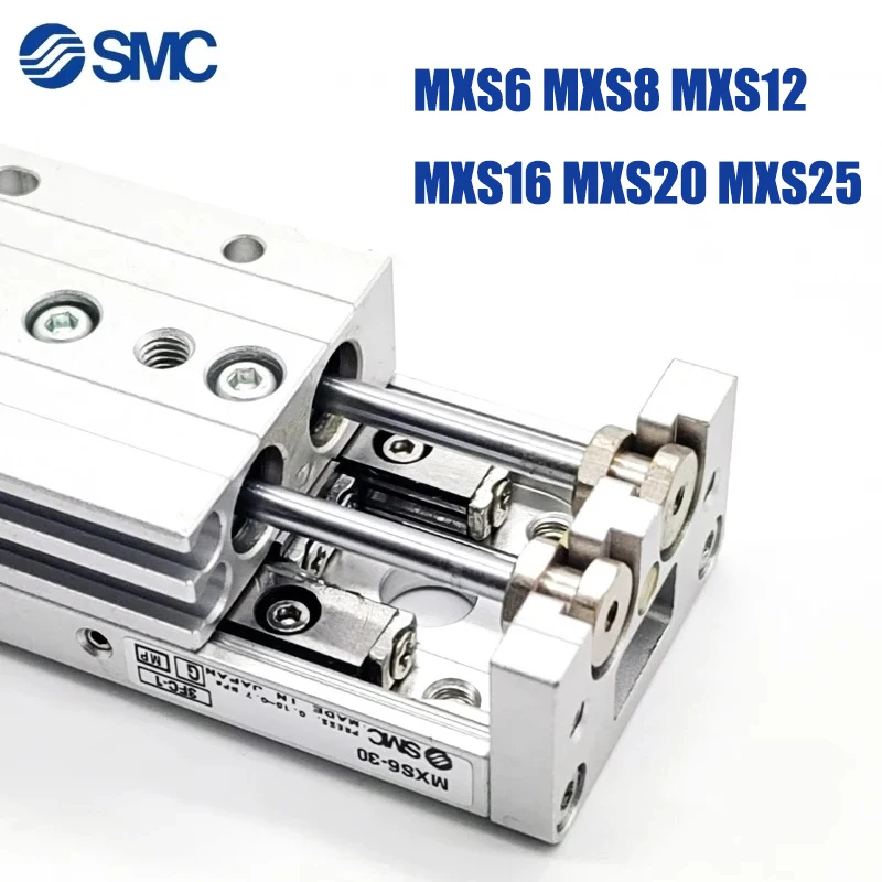 

SMC Air Slide Table Pneumatic Cylinder MXS6 MXS8 MXS12 MXS16 MXS20 MXS25 Rail Slide Air Cylinder