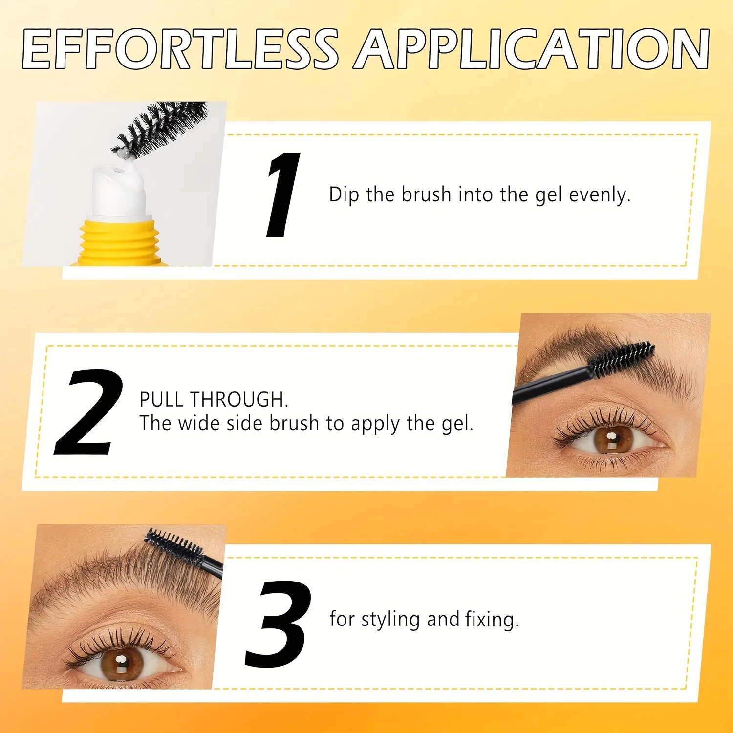 Colorcode Eyebrow Gel with Brush - 10ml Transparent Eyebrow Shaping Setting Gel for All Skin Types, Long-Lasting Brow Styling