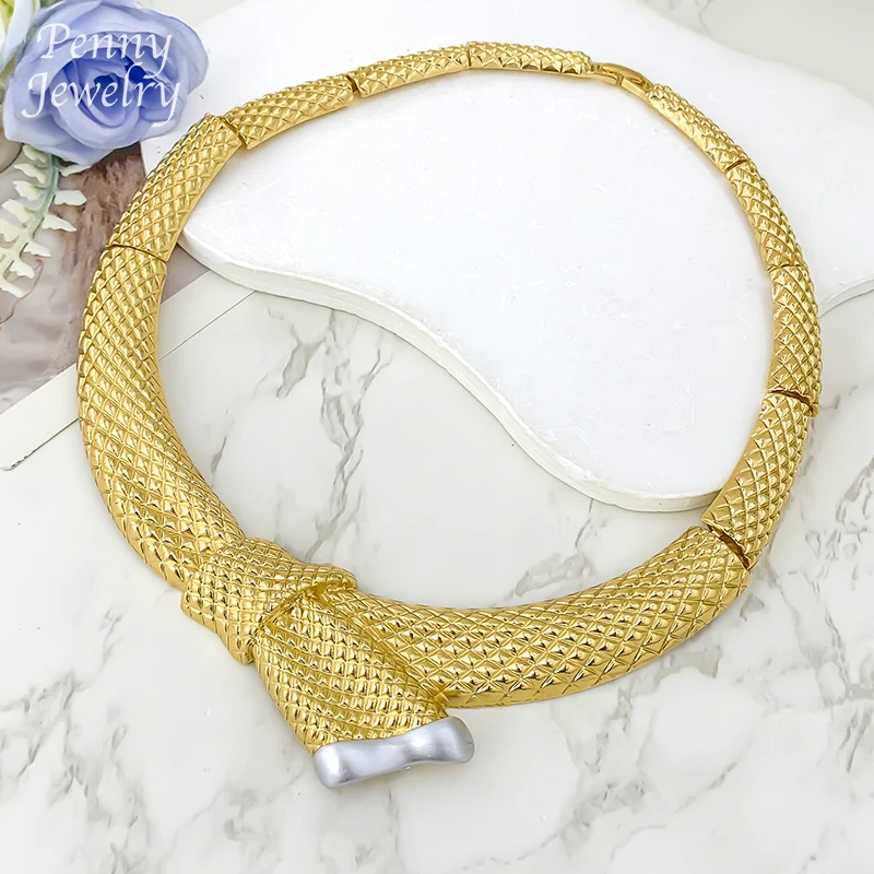 unique-design-chunky-choker-dubai-18k-gold-plated-jewelry-set-necklace-earrings-bracelet-ring-bridal-wedding-party-gifts