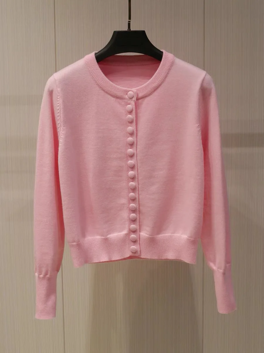 Pull Veste Femmes Rose Top Cardigan À Manches sulfVêtements Coréens Tricot Y-Luxe Mignon Kawaii Automne Style Dames Tricots B-025