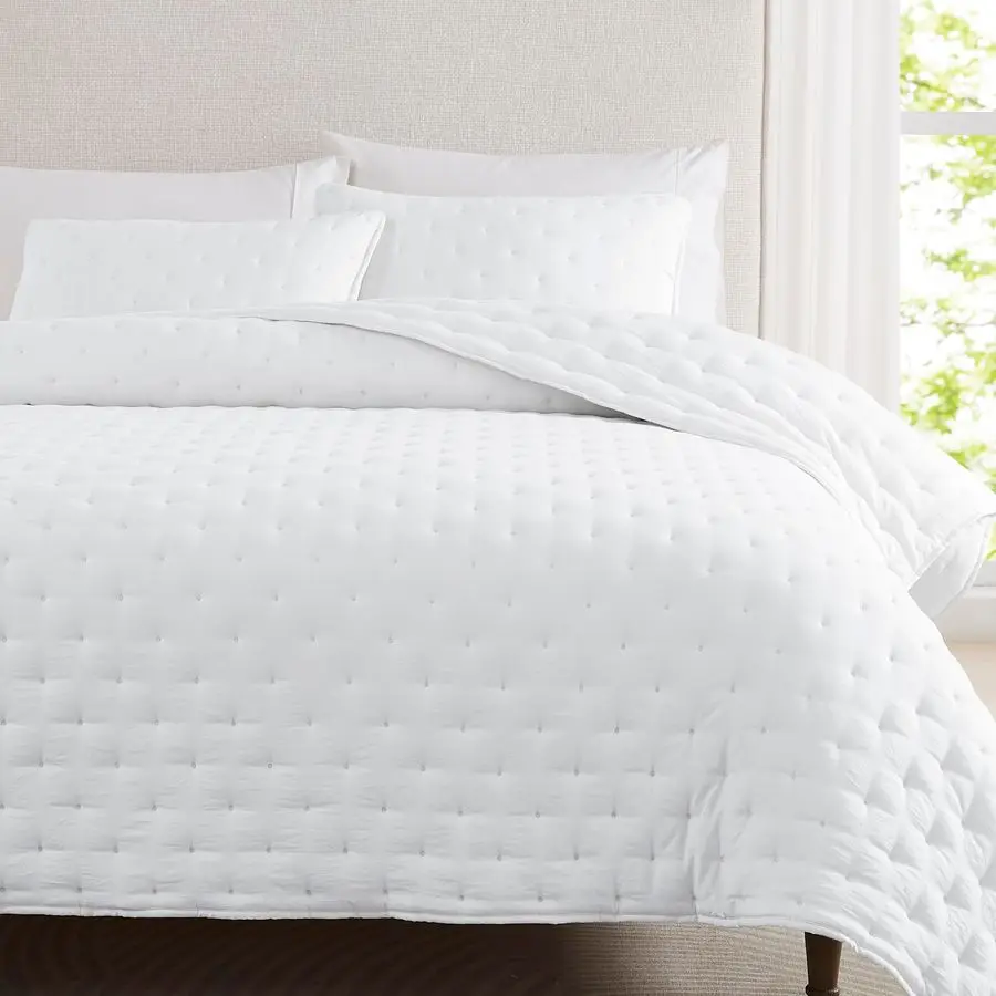 

Комплект одеял King Size White Cloud, легкое покрывало в стиле фермерского дома цвета тан, деревенское покрывало в стиле кантри, мягкое постельное белье цвета тауп-кэмел, тонкое покрывало Co.