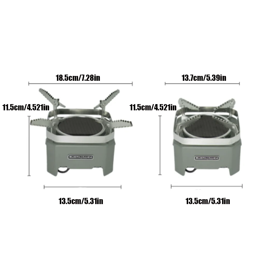 camping 4000W Outdoor Infrared Stove Energy Conservation High Firepower Camping Stove Split Type Furnace Windproof Stove