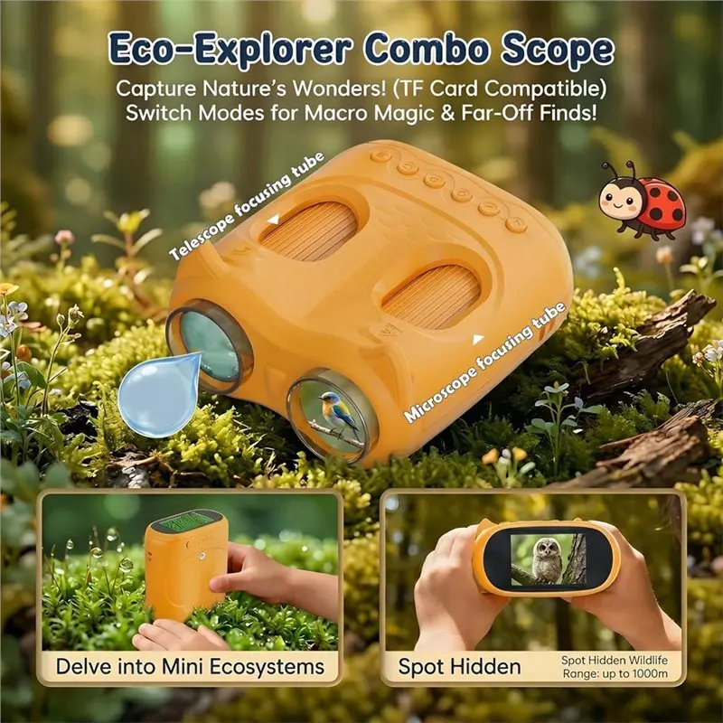 Handheld Digital Microscope For Kids, 1000X Magnification, 2.0