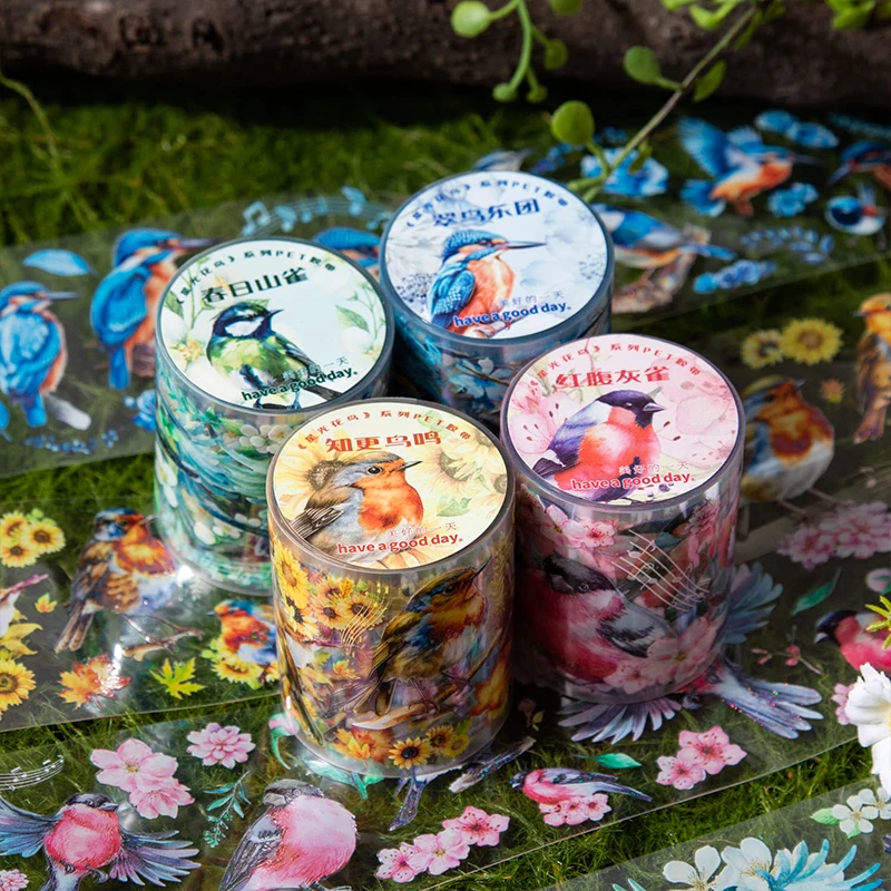 

50 мм * 200 см Звездные цветы и птицы серия наклейка для домашних животных нежелательная фотография ручная работа Скрапбукинг материал дневник альбом