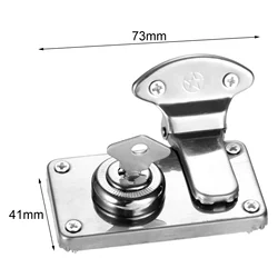 1PC 73*41mm Chest Box Gift Box Suitcase Case Buckles Toggle Hasp Latch Catch Clasp Vintage Metal Lock Furniture Hardware