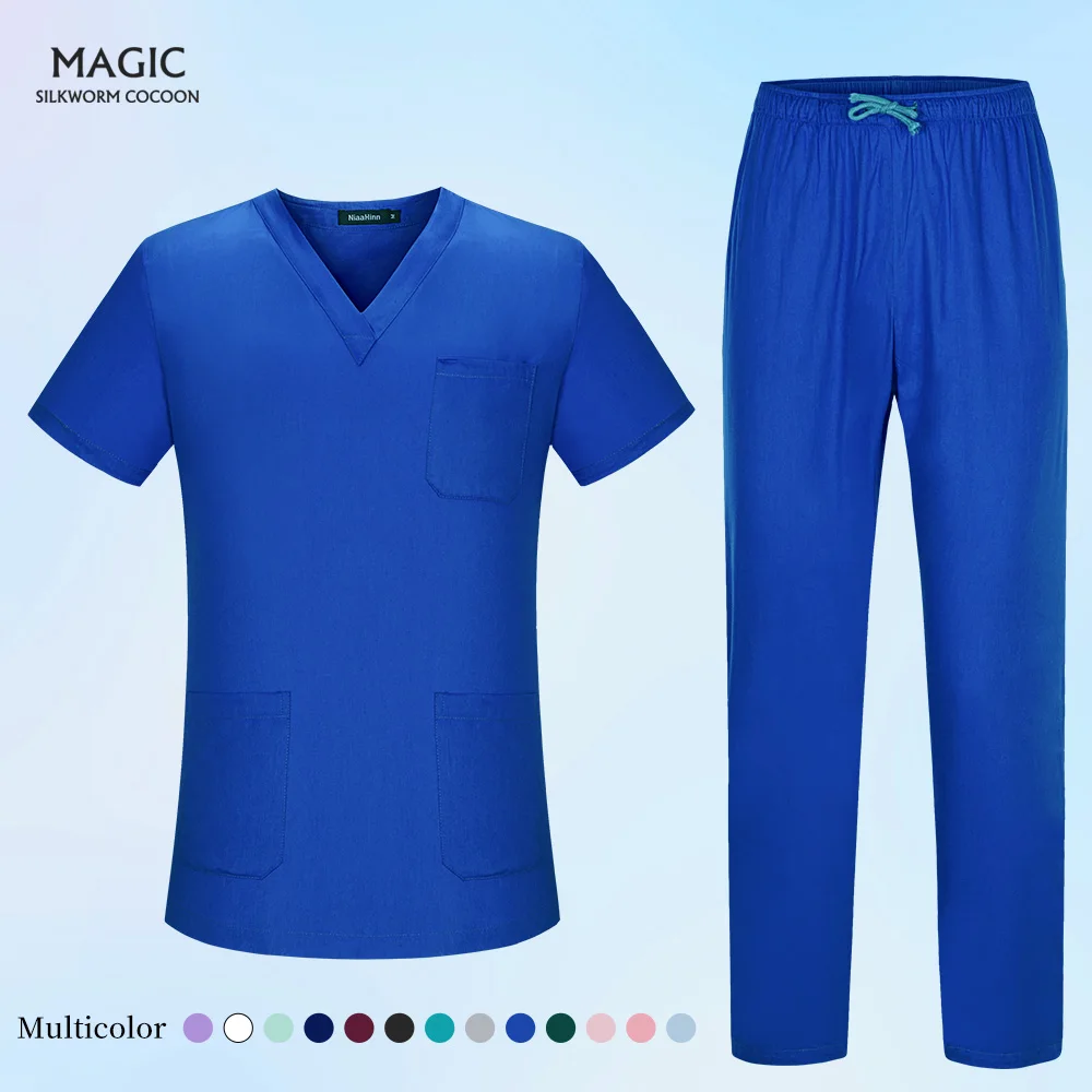 

Multicolor Operating Room Doctor Work Sets Beautician Dustproof Workwear Dentist Medical Nurse Accessories Doctor Costume Women