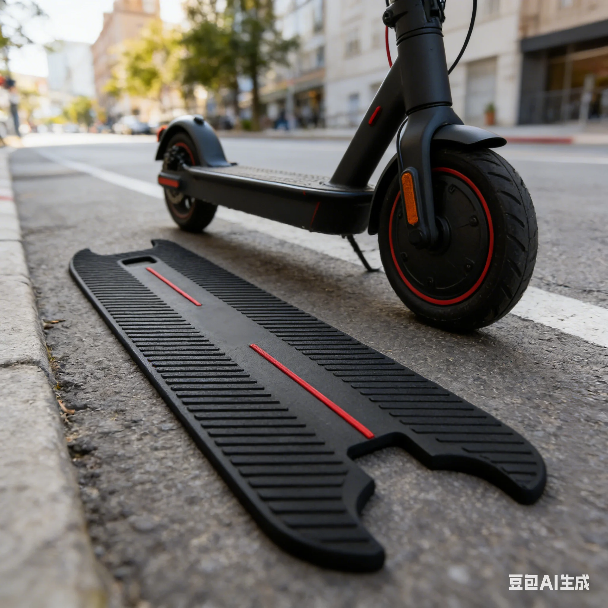 

Противоскользящая подставка для скутера 58×16,7 см, резиновый коврик для ног, комплект для электросамоката Ninebot F3, аксессуары для защиты педалей