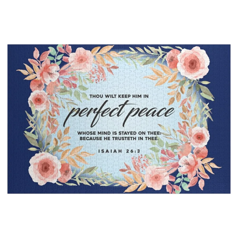 

Пазл с цитатой из Библии: «Идеальное спокойствие» (Иезау 26:3), игрушки с животными на заказ для детей, персонализированные подарки для детей, пазл