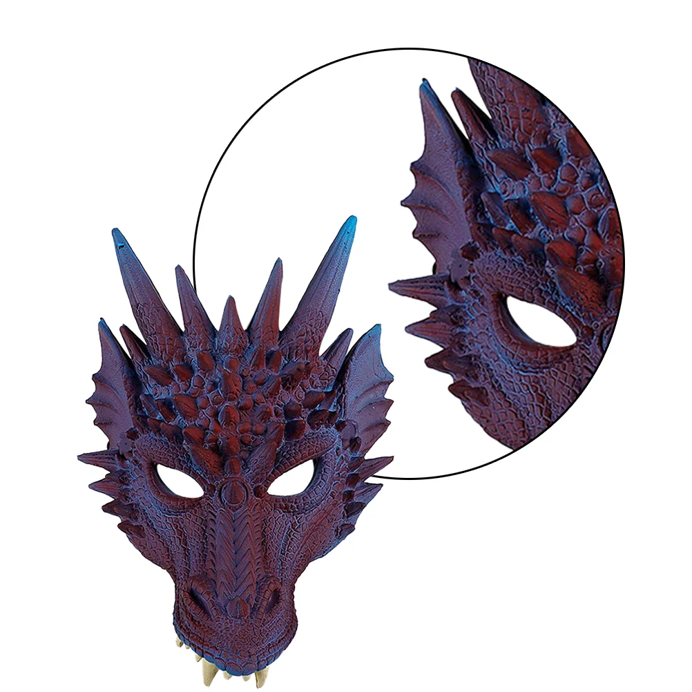 Costume de cosplay de masque de dragon, accessoire Kiev illage de masque facial, accessoires de photographie pour la performance de carnaval de fête de mascarnaval de Tim