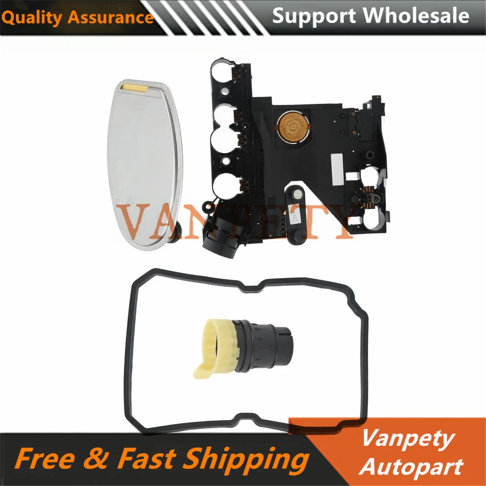 1402710080 1402701161 2035400253 Transmission Conductor Plate + Connector Adapter+ Filter + Gasket Kit for Mercedes-Benz Replace