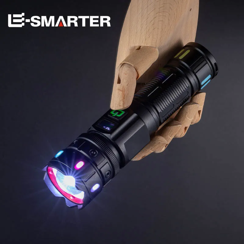 

Ultra Bright Long-Range Portable Laser Flashlight Tactical Telescopic Outdoor Charging High Intensity IPX5 Flashlight