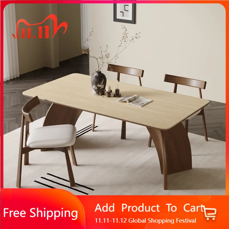 

Rectangular Modern Dining Table Simple Italian Romantic Comfortable Adult Table High Quality Salon Kitchen Muebles Furniture