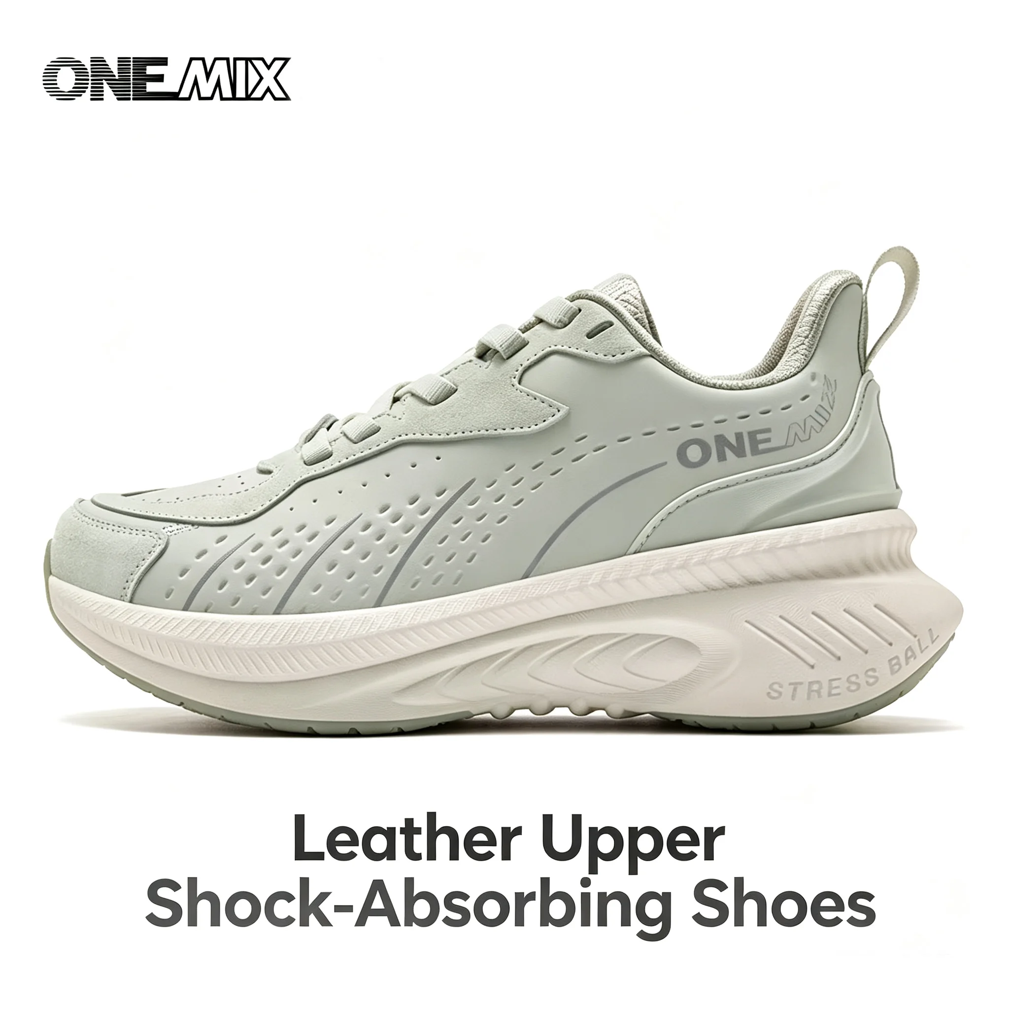 ONEMIX Winter Training Running Shoes For Men Sport Shoes Leather Warm Wear-resistant Female Jogging Shoes Walking Sneakers 24666