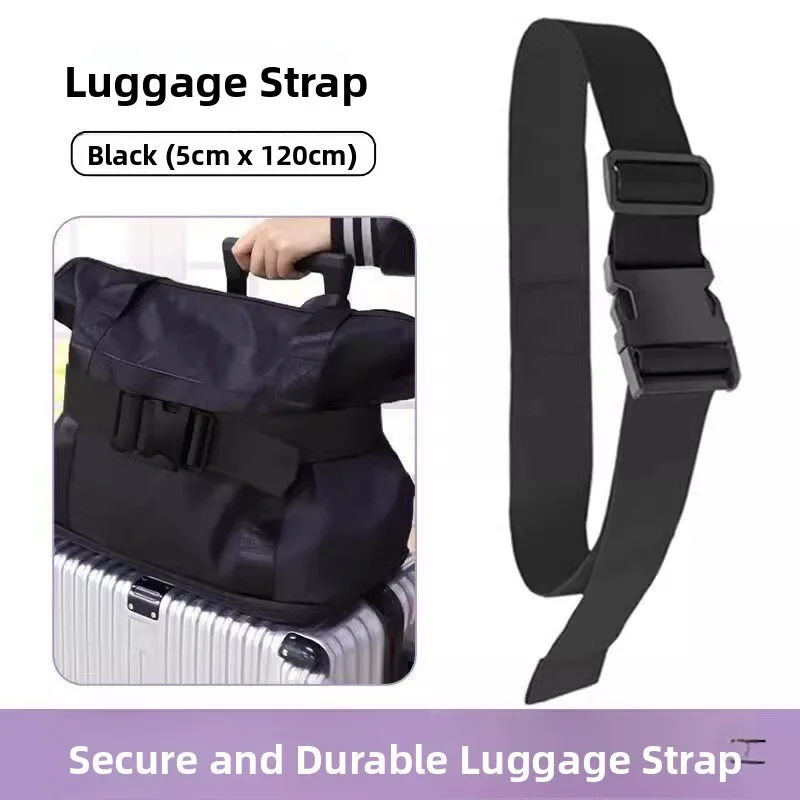 Travel Luggage Strap Bag Fixing Elastic Band Suitcase Carry-On Bag Rope Bundling Tie Export Quality Durable Bag Accessories