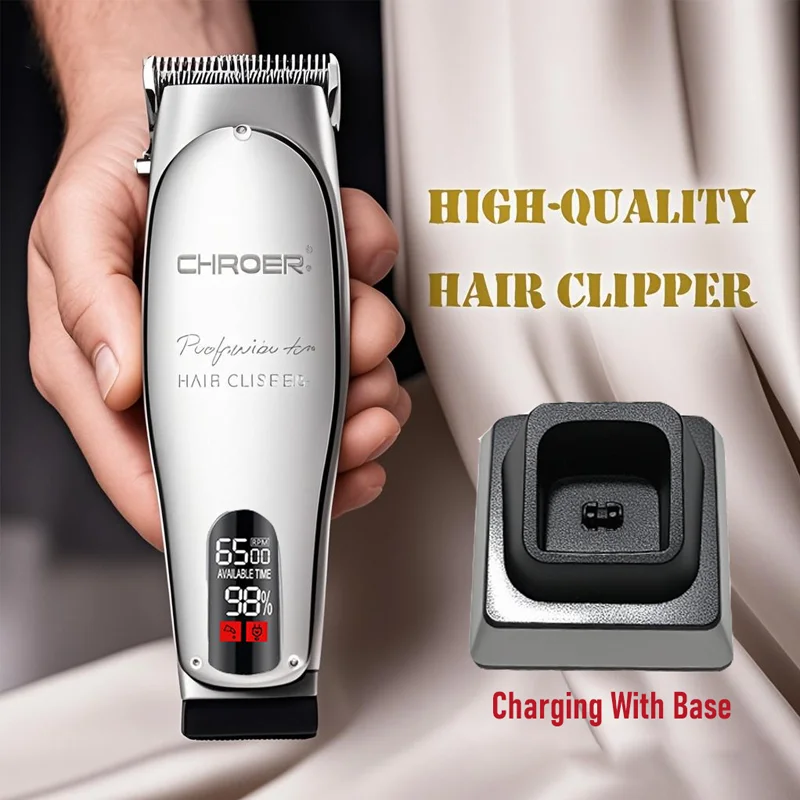 Professional Hair Clipper Barbers Electric Haircut Machine Man Hair Cutting Grooming Kit Beard Trimmer High Power Men's Shaver