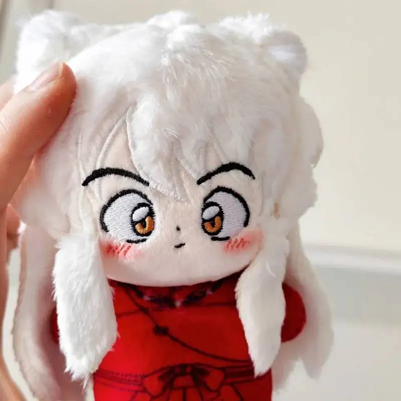 New Cute Inuyasha Anime Surroundings 10cm Plush Bag Decoration Pendant Stuffed Doll Toy For Fans Gifts Fans Production view 6