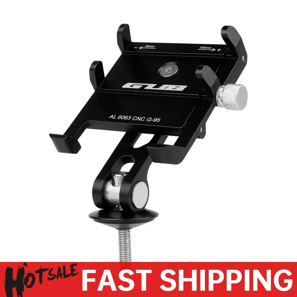 

GUB Adjustable Bicycle Stem Cellphone Mount Aluminum Alloy Handlebar Mobilephone Support Centered Installation Cycling Equipment
