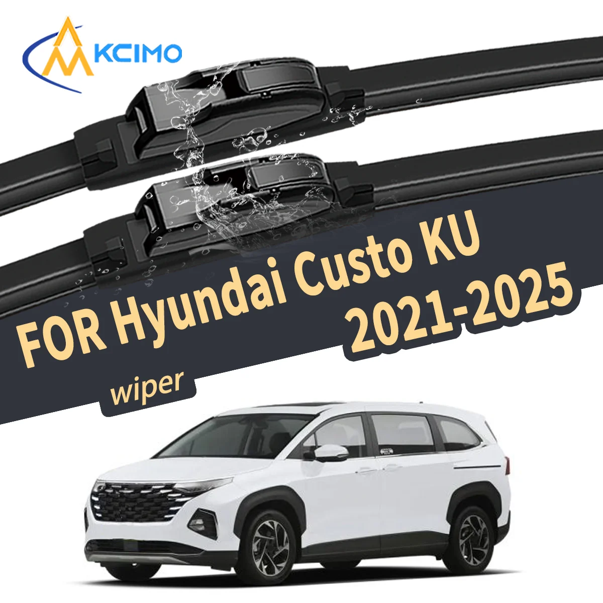

Silent Wiper Blade For Hyundai Custo KU 2021-2025 Natural Rubber Windshield Wiper Auto Replacement Parts High Quality Car