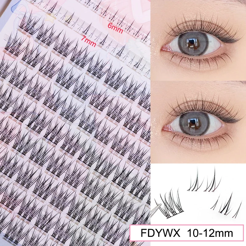 Brown Manga False Eyelashes, Natural Soft Large Capacity