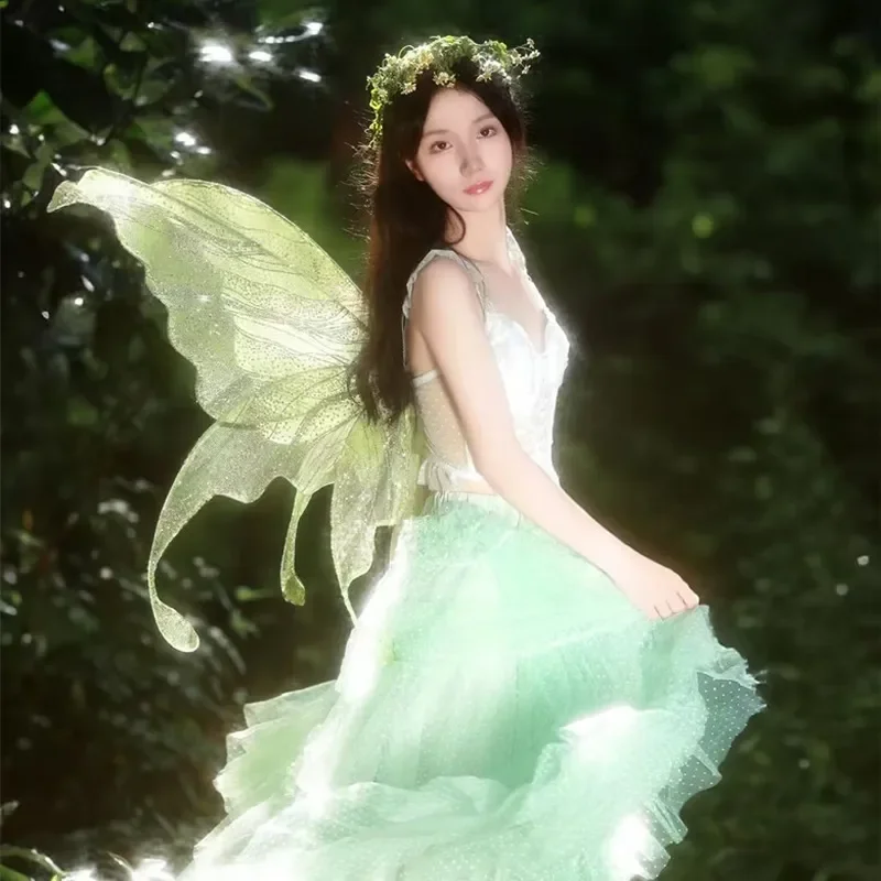 Fantasy Fairy Wings for Adults Cosplay Costume Accessories Photo Shoot Props Stage Performance Party Dress Up Angel Wing