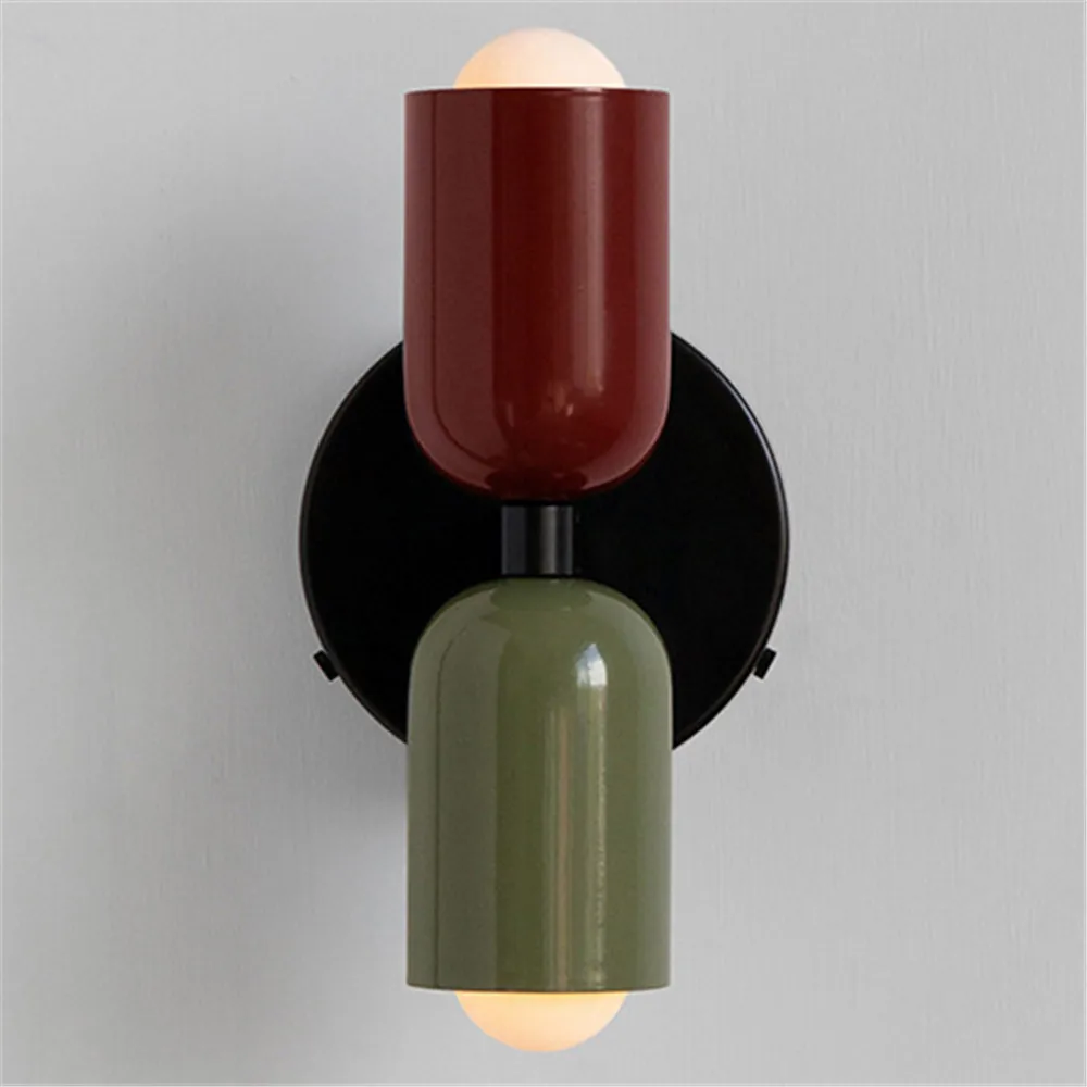 New Scandinavian design antique wall lamps cream wind double head bedroom bedside lamps dining room wall lamps E27 110V 220V