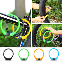 Bike Lock Mountain Bike Portable Security Anti-theft 4-digit Code Bike Lock For Bicycle Motorcycle Scooter Combination Padlock