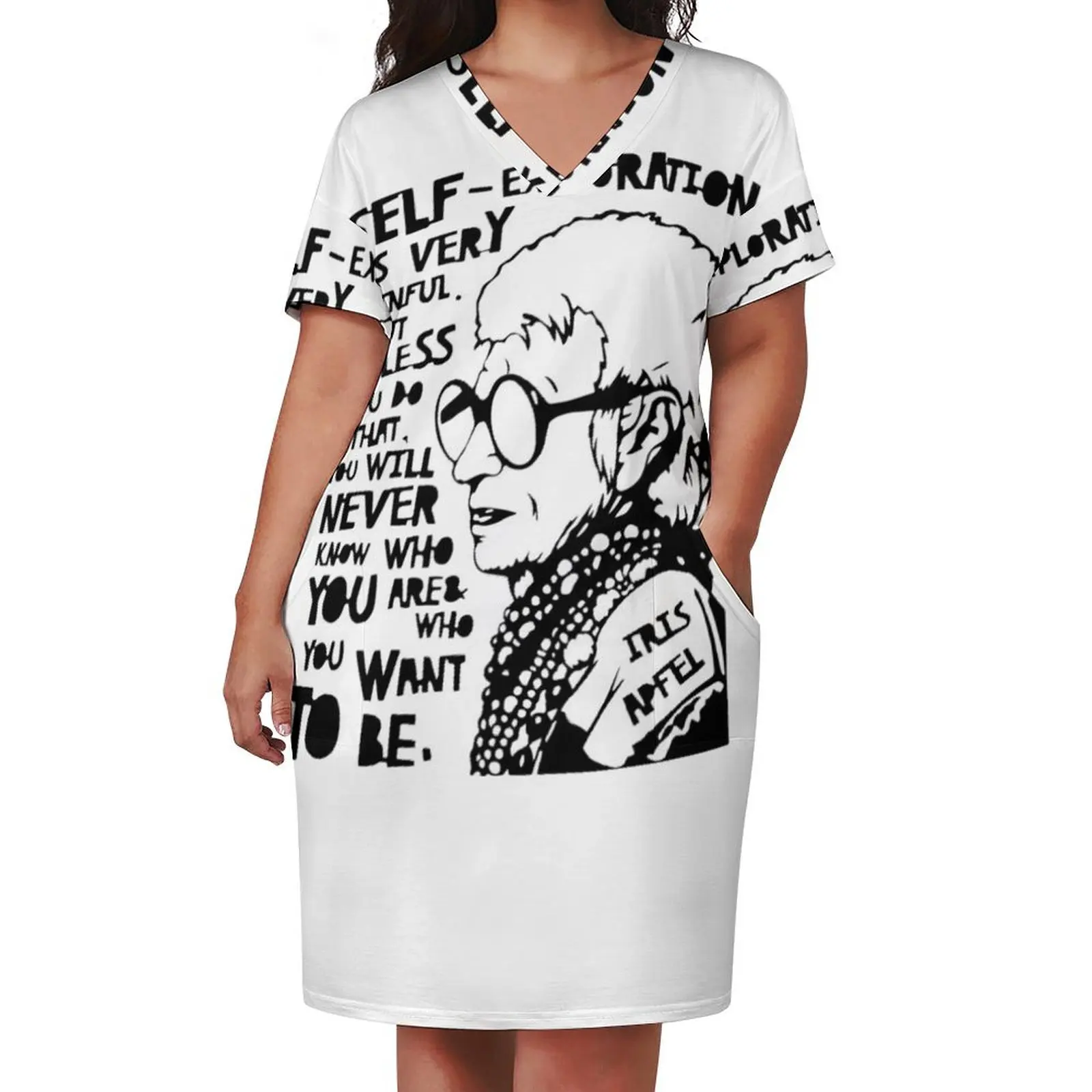 Iris Apfel Quote Loose Pocket Dress ceremony dresses women's dresses luxury